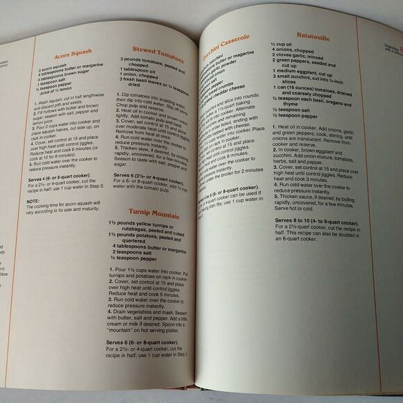 Pressure Cooking Anytime In No Time At All - Vtg 1977 Mirro Kitchens HC Cookbook - Picture 3 of 13